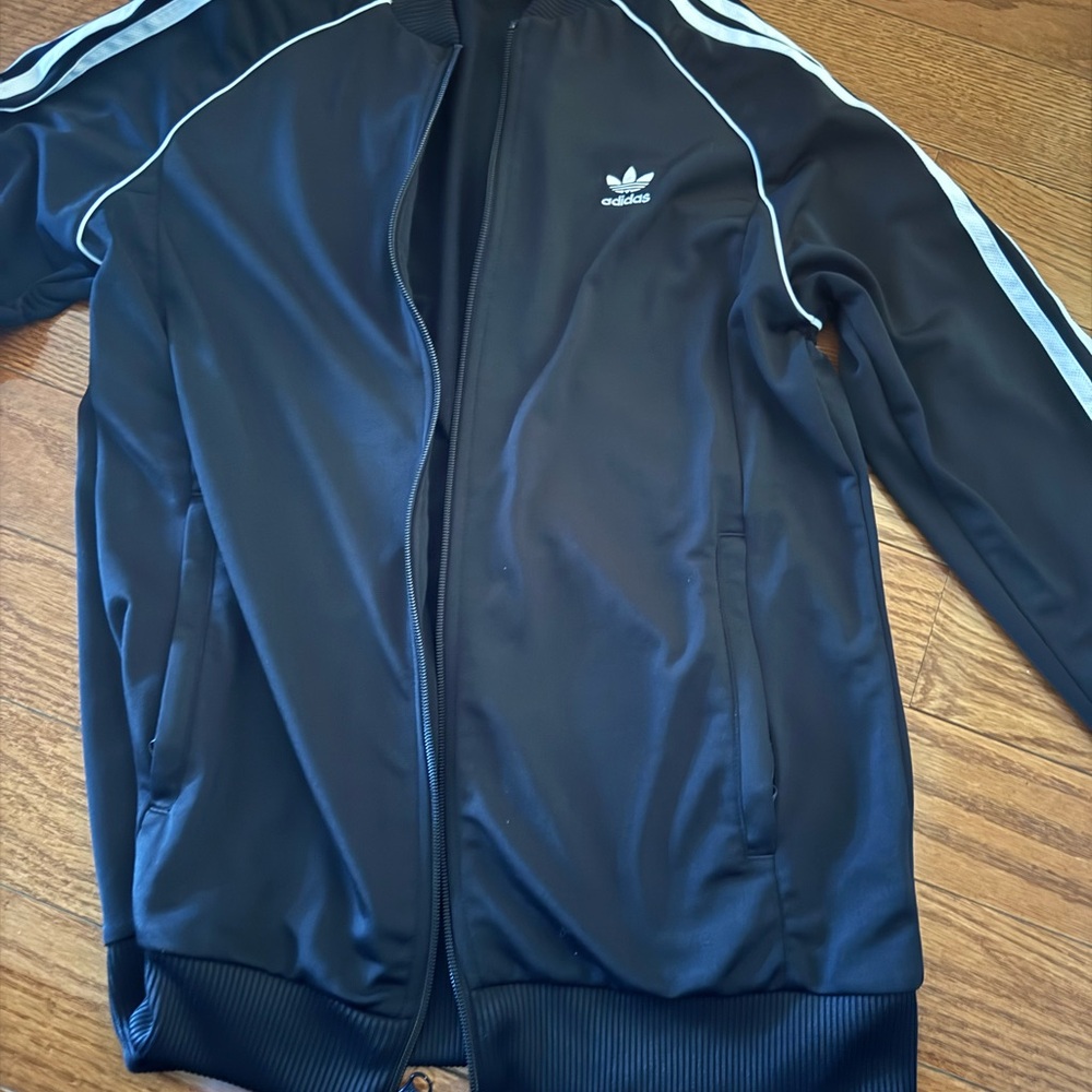 Adidas Men's Black Track Jacket size small great condition worn twice